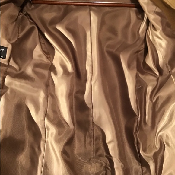 BANANA REPUBLIC, Mario Bellucci, Petite Italian Melton TopCoat, 3/4, Camel, XS - Picture 7 of 8